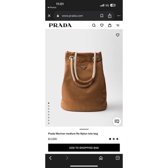 $2,500 mariner medium nylon tote bag - Picture 2 of 6